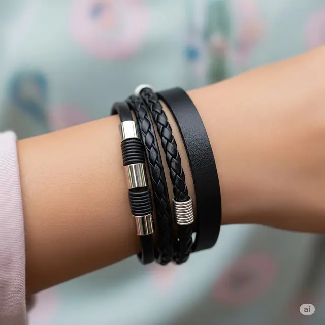 Model Gelang Hitam Terbaru 2025. Foto: Gemini