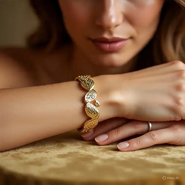 Model Gelang Emas Sisik Ular