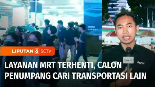 VIDEO: Layanan MRT Terhenti saat Jam Pulang Kerja, Aktivitas Warga Terganggu