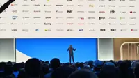 CEO Google Cloud Thomas Kurian mengungkap sejumlah hal baru yang diperkenalkan dalam event Google Cloud Next 2024, mulai dari infrastruktur hingga kehadiran AI generatif di sejumlah solusi yang ditawarkan. (Liputan6.com/Agustinus Mario Damar)