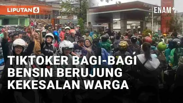 Seorang TikToker bernama Richard Theodore mencuri sensasi dengan aksi bagi-bagi bensin. Ia memborong BBM di SPBU Jl. Kesehatan Raya, Pesanggrahan, Jakarta Selatan pada Minggu (5/11/2023). Awalnya momen ini disambut antusias dan tertib oleh warga, nam...