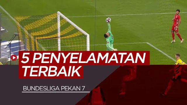 Berita video 5 penyelamatan terbaik Bundesliga pekan ke-7. Salah satunya dari Roman Burki saat melawan Bayern Munchen