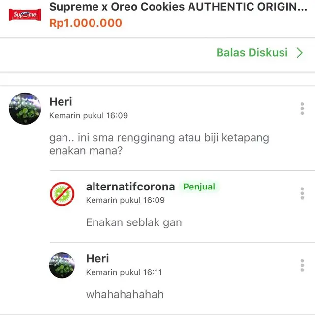 Jualan Oreo x Supreme