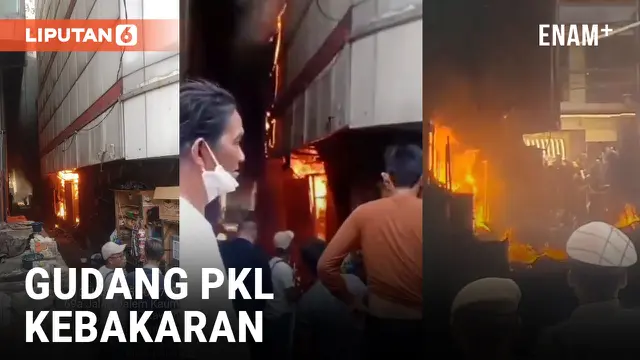 VIDEO: Gudang Penyimpanan Pedagang Dalam Kaum Bandung Hangus Terbakar