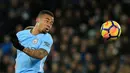 5. Gabriel Jesus (Manchester City) - 8 Gol. (AFP/Lindsey Parnaby)