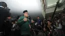 Ketua Umum PKB, Muhaimin Iskandar ikut menemani Jokowi mengambil nomor urut Pilpres 2014 di Gedung KPU (Liputan6.com/Herman Zakharia)