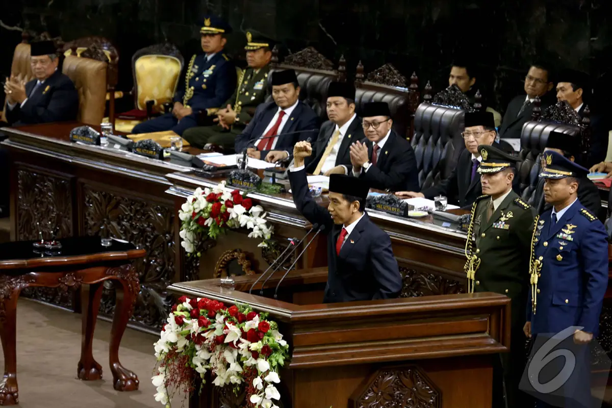 Suasana Pelantikan Jokowi dan Jusuf Kalla