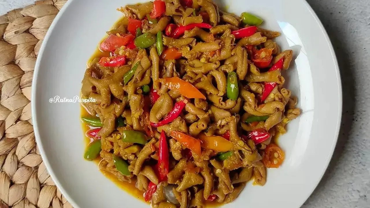 Resep usus kecap pedas ala Warteg. (dok. Cookpad @ratnapuspitta18)