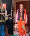 Annisa Pohan dan Yanti Airlangga Dibalut Busana hingga Aksesori khas Dayak. [Instagram]