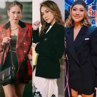 Lihat di sini beberapa potret OOTD BCL pakai blazer.