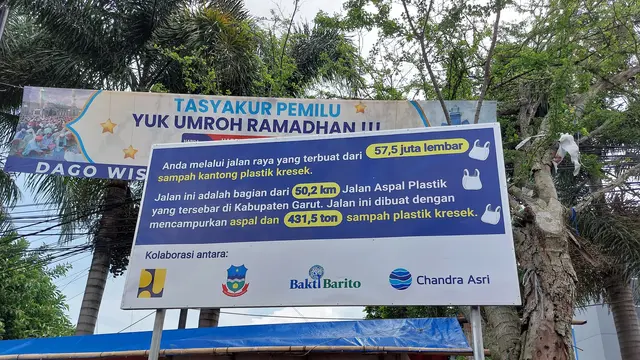 Kabupaten Garut Jadi Lokasi Penutup Target Jalan Aspal Plastik Chandra Asri Group, Total Gelarannya 50,2 Km