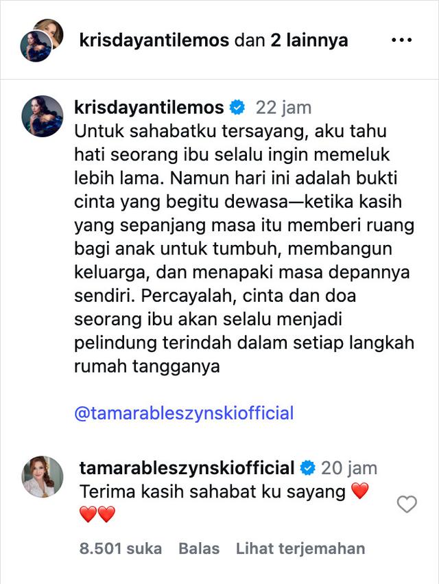 Sorotan Publik atas Kehadiran Tamara Bleszynski