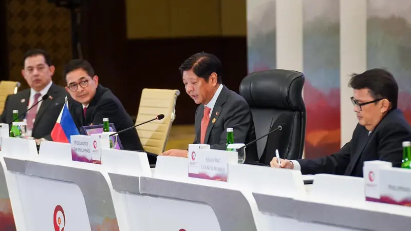 Roundtable Meeting Indonesia-Filipina dilaksanakan pada Konferensi Tingkat Tinggi ASEAN ke-43 2023 di Jakarta pada Rabu (6/9/2023).