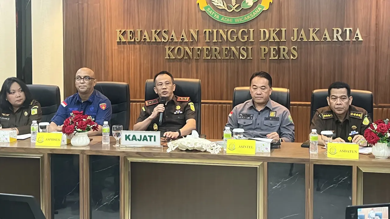 Kepala Kejaksaan Tinggi Jakarta Patris Yusrian Jaya di Kantor Kejati, Jakarta Selatan.