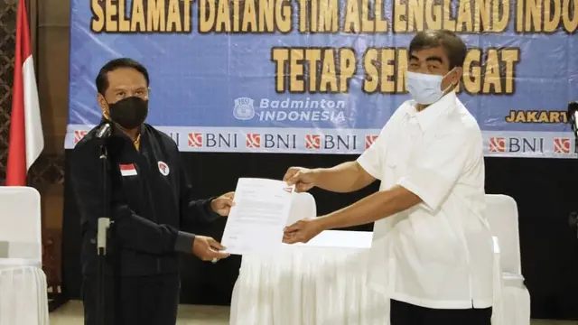 Tim Bulu Tangkis All England 2021 Indonesia Telah Kembali ke Jakarta. (Sumber: Instagram/badminton.ina)
