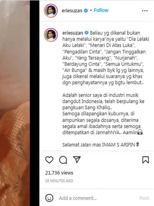 Imam S Arifin Meninggal dunia