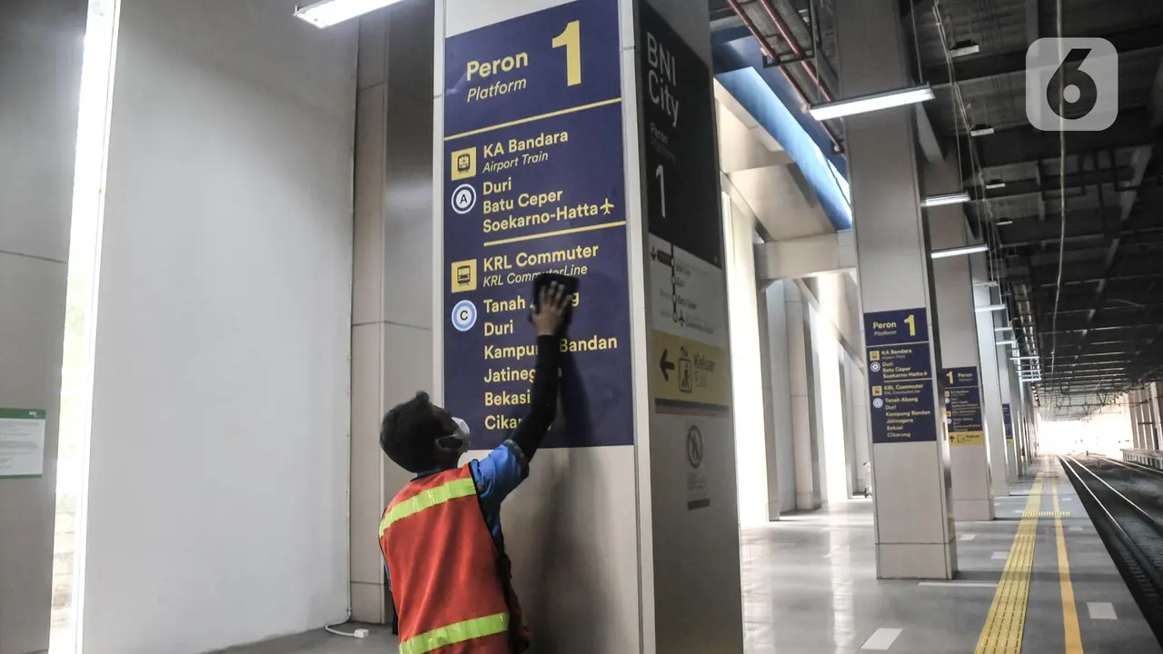 Persiapan Stasiun BNI City Layani KRL Commuter Line