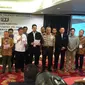 Menkominfo, IJTI, Dewan Pers dan KPI Deklarasi Perangi Hoax, di Novotel, Gajah Mada, Jakarta Pusat, Jumat (20/1/2017). (Hanz Jimenes Salim/Liputan6.com)