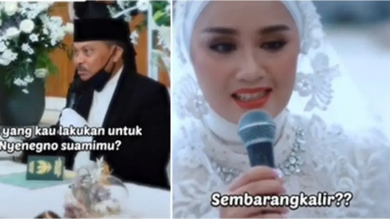 Viral Penghulu Tanya Tugas Istri ke Pengantin Wanita, Jawabannya Jadi Sorotan