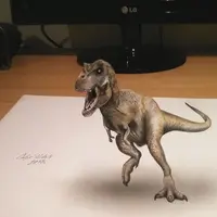 Dibuat di selembar kertas, gambar ini bikin kamu melihatnya seolah nyata. (Via: 