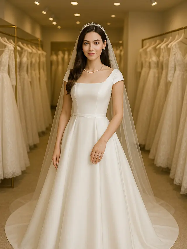 Model Gaun Pengantin Putih Simple Elegan