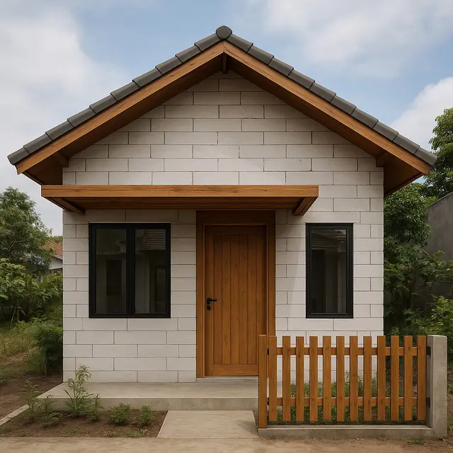 7 Rumah Sederhana dengan Hebel Tanpa Plester, Tampil Unik dan Hemat Biaya