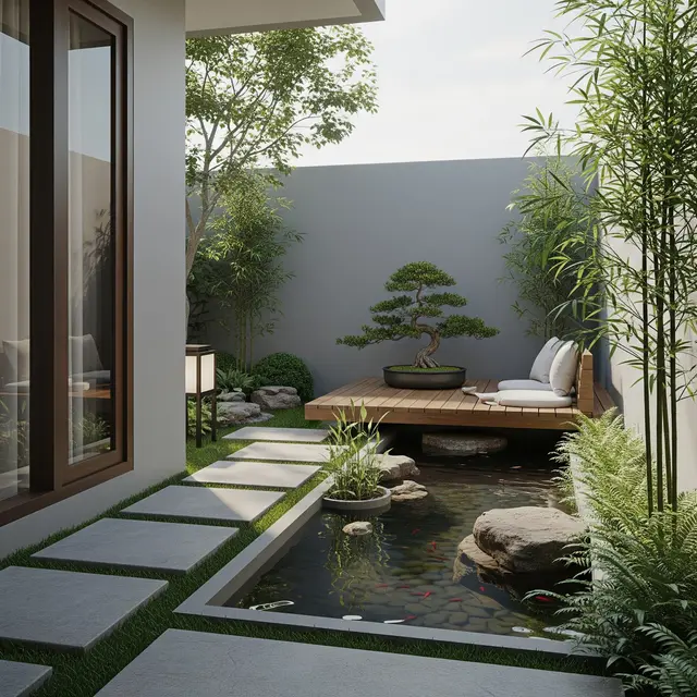 Halaman Belakang Rumah Kecil Tapi Estetik untuk Pelihara Ikan Guppy