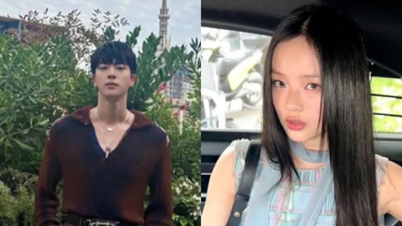 Jin BTS dan Hanni New Jeans saat Hadir di Gucci Milan Fashion Week 2024