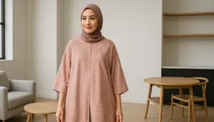 7 Model Tunik Batik Belah Depan, Nyaman dan Anggun untuk Gaya Sehari-hari (sumber:AI)