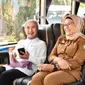 Bupati Indramayu Nina Agustina bersama Dirut Pertamina Nicke Widyawati usai groundbreaking pelebaran jalan Sakaurip-Sukareja. Foto: liputan6.com/edhie prayitno ige&nbsp;