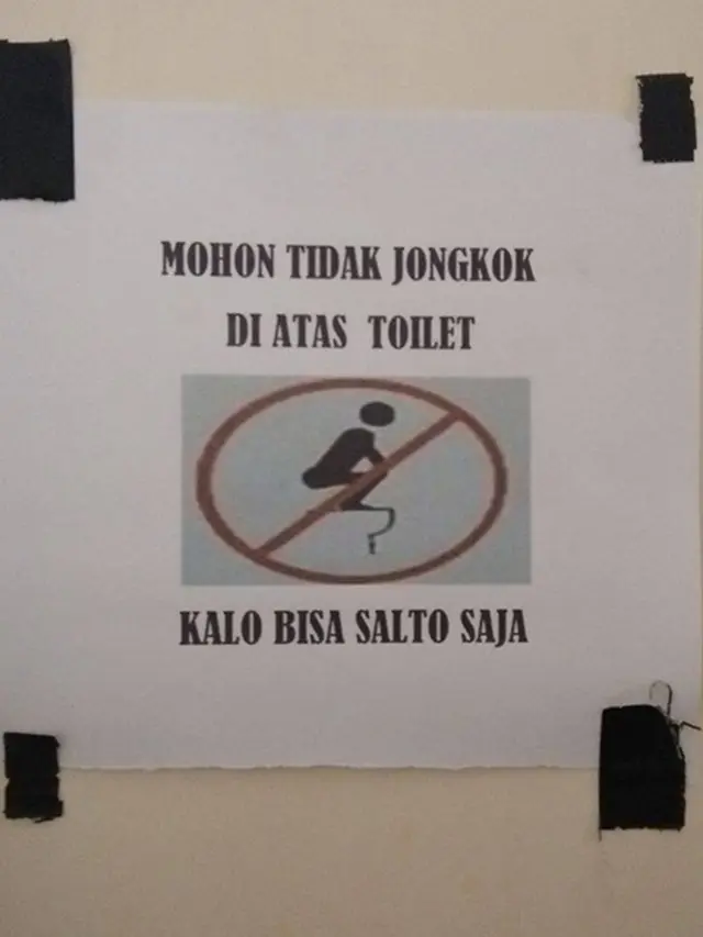 6 Tulisan di Kamar Mandi Ini Nyeleneh Banget Bikin Mikir Keras