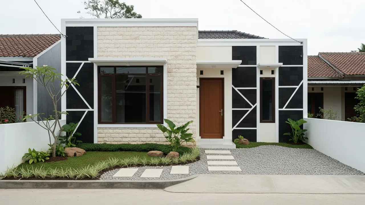 Model Batu Alam Depan Rumah Minimalis