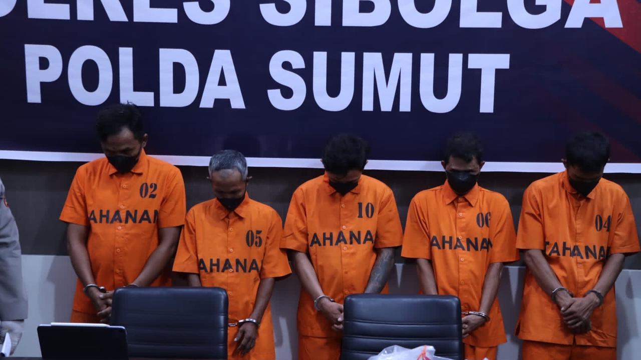 Lima Penganiaya Mahasiswa di Masjid Agung Sibolga