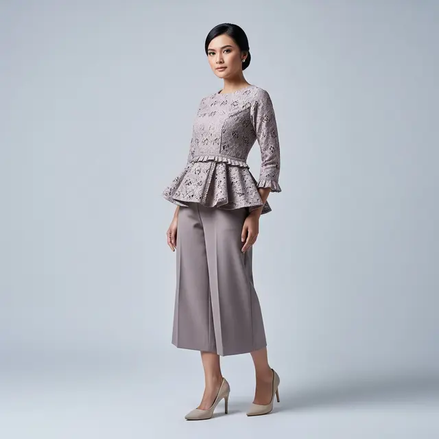 Model Atasan Brokat Elegan untuk Gaya Formal