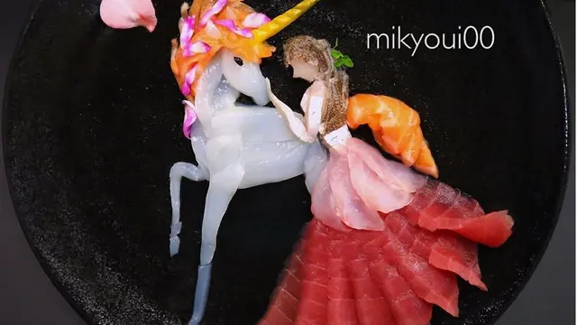 Keren, 6 Kreasi Indah Sashimi Ini Bisa Dimakan Lo