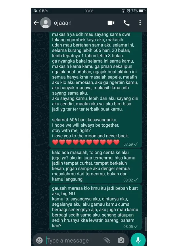 6 Chat Gebetan Bilang 'I Love You' Tapi Dicuekin Ini Bikin Nyesek
