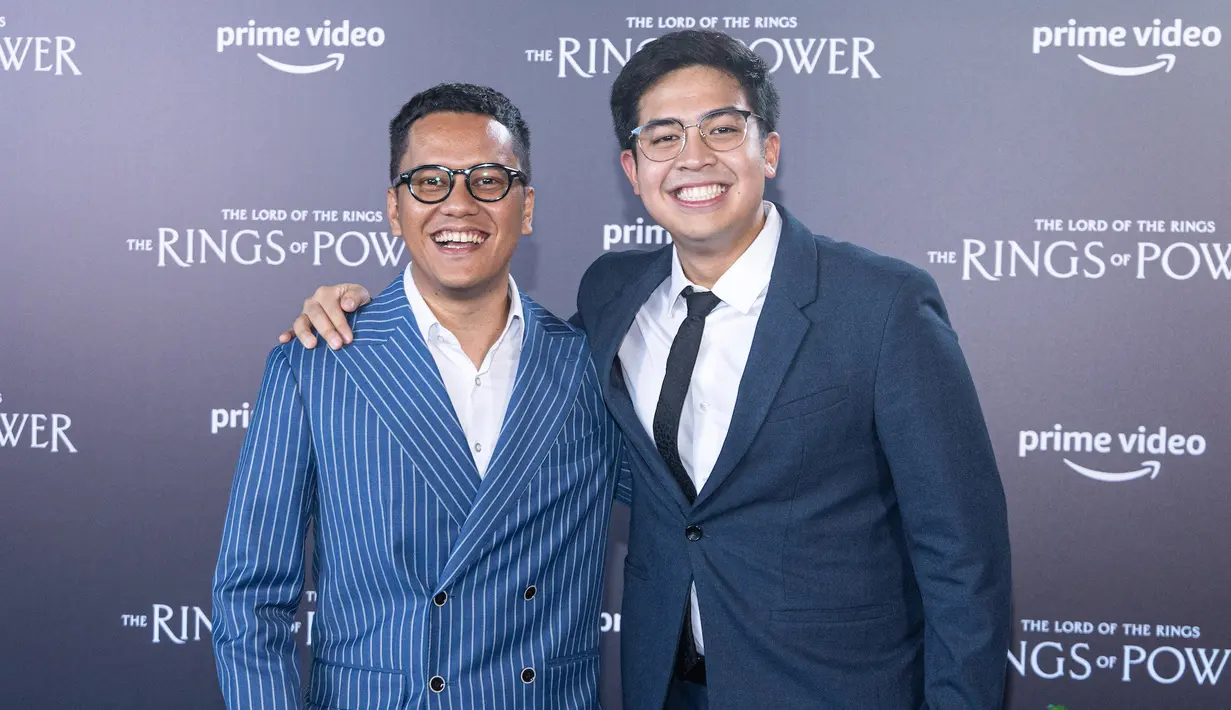 Arief Muhammad dan Jerome Polin pun hadir dengan wajahnya yang begitu sumringah. (Foto: Prime Video)