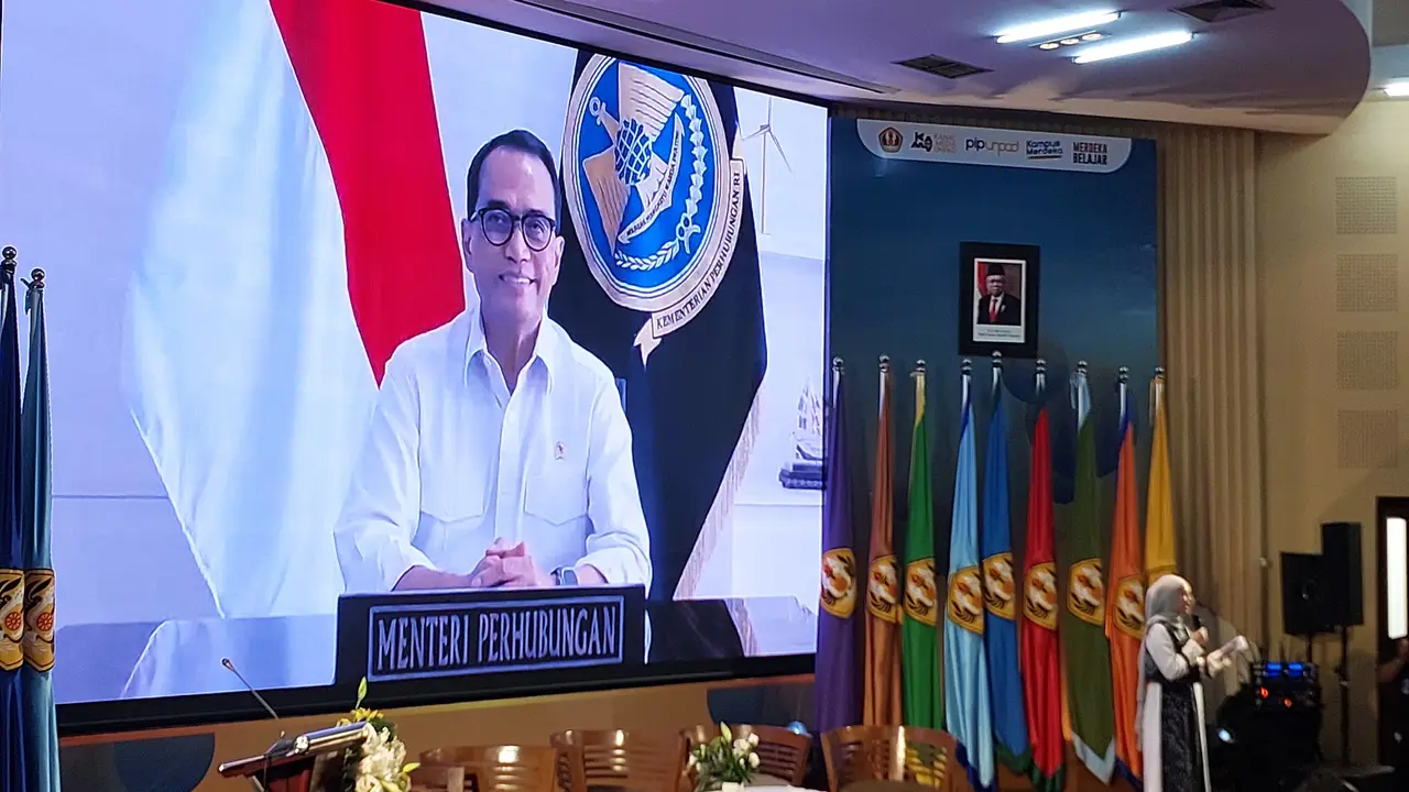 Menteri Perhubungan (Menhub) Budi Karya Sumadi dalam konferensi pers 10 tahun pembangunan sektor transportasi di Indonesia. (Dok Kemenhub)