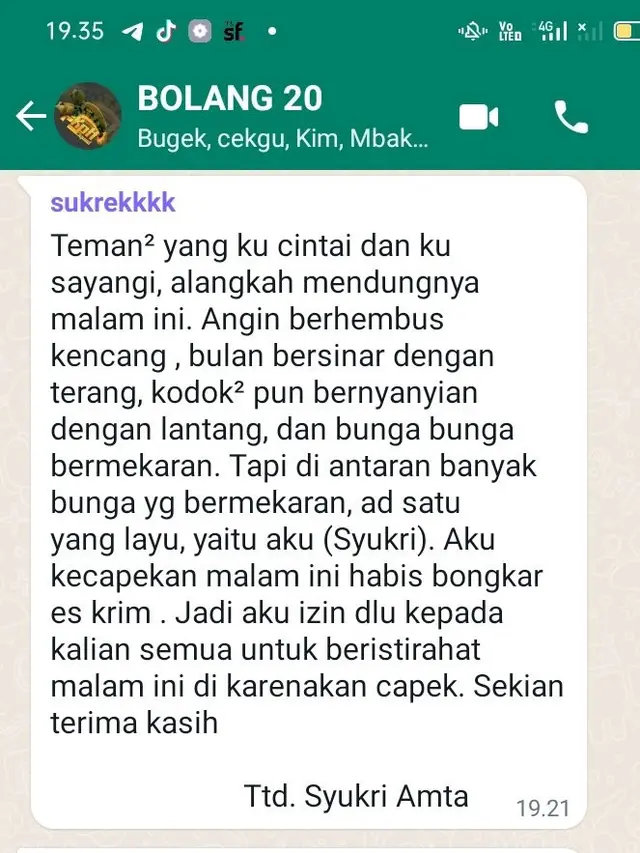 6 Potret Surat Izin Enggak Masuk Sekolah Ini Puitis Banget, Tertarik Meniru?