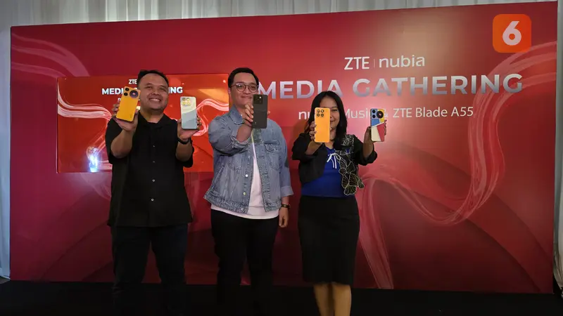 ZTE merilis Nubia Music dan Nubia Blade A55. (Liputan6.com/ Agustin Setyo Wardani)