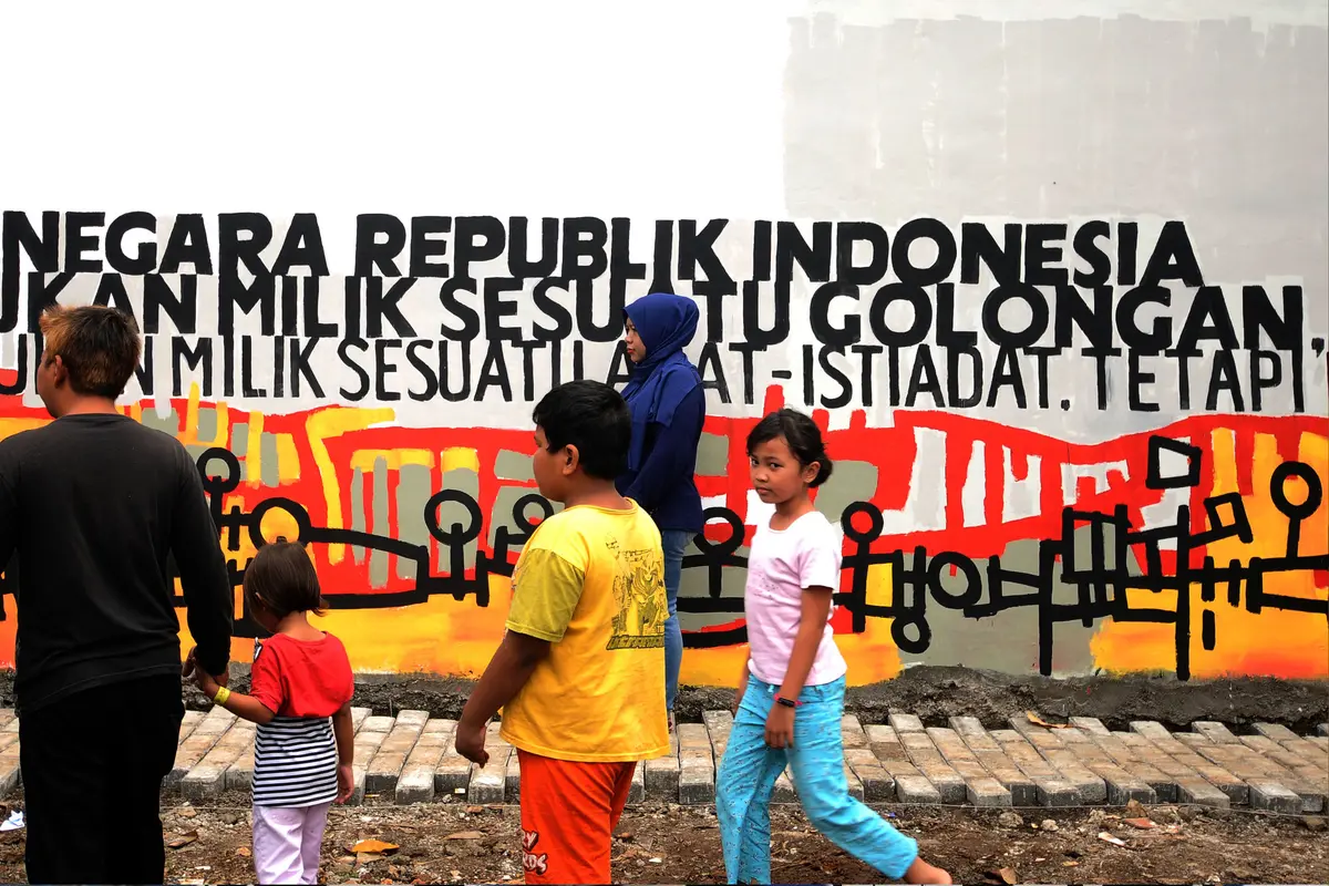 20170215-Ada Mural Kebangsaan Dekat TPS Megawati Mencoblos-Jakarta