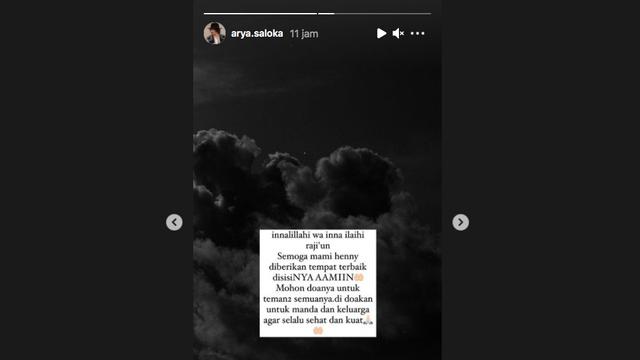 Ucapan Duka Arya Saloka Atas Meninggalnya Ibunda Amanda Manopo