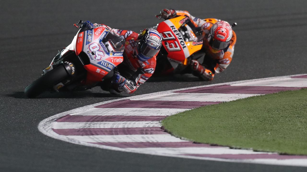 FOTO: Andrea Dovizioso Rajai MotoGP Qatar, Valentino Rossi Finis Ketiga