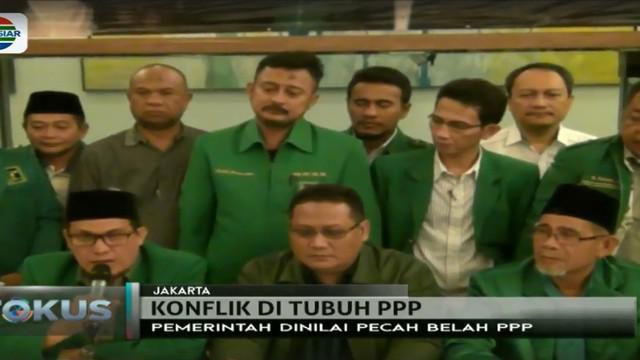 Belum selesainya konflik kepengurusan dua kubu PPP Djan Faridz dan Romahurmuziy menjadi alasan penarikan dukungan kepada Jokowi ini.