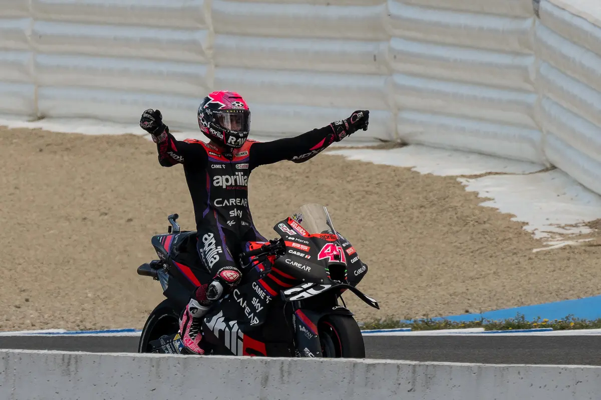 Aleix Espargaro di sesi Kualifikasi MotoGP 2023 Seri Jerez