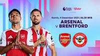 Nonton Liga Inggris 2025/26: Arsenal vs Brentford Tayang di Vidio