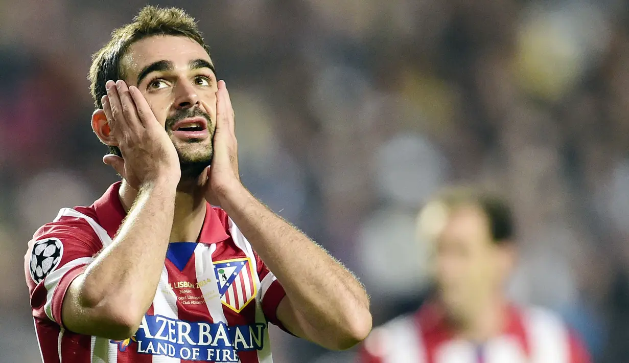 Kesempatan pertama Atletico Madrid yakni pada 1974, namun sayang mereka dikalahkan Bayern Munchen. Kemudian, pada 2014 dan 2016, giliran sang rival Real Madrid yang mengubur mimpi Los Colchoneros menjadi tim terbaik di Eropa. (AFP/Javier Soriano)