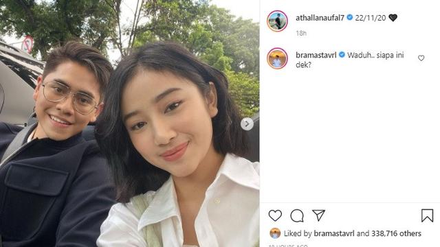 Athalla Naufal - Ansellma Putri (Foto: Instagram/@athallanaufal7)