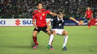 Kamboja tampil mengesankan di depan publik sendiri dan menghempaskan Laos 2-1 di kualifikasi Piala AFF 2016, Sabtu (15/10/2016). (Bola.com/AFF)