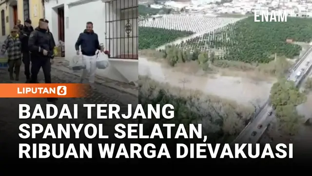 Badai Terjang Spanyol Selatan, Ribuan Warga Dievakuasi